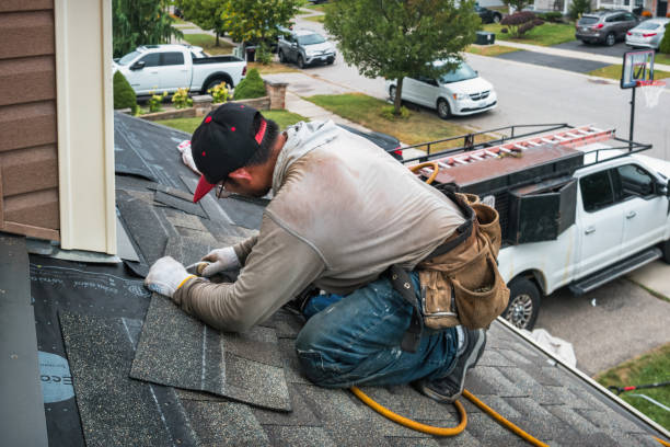 Professional Roofing technician working in Clear Brook, VA